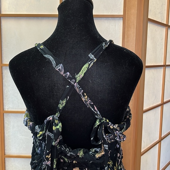 Free People 4way Navy Floral Sundress - Picture 4 of 7